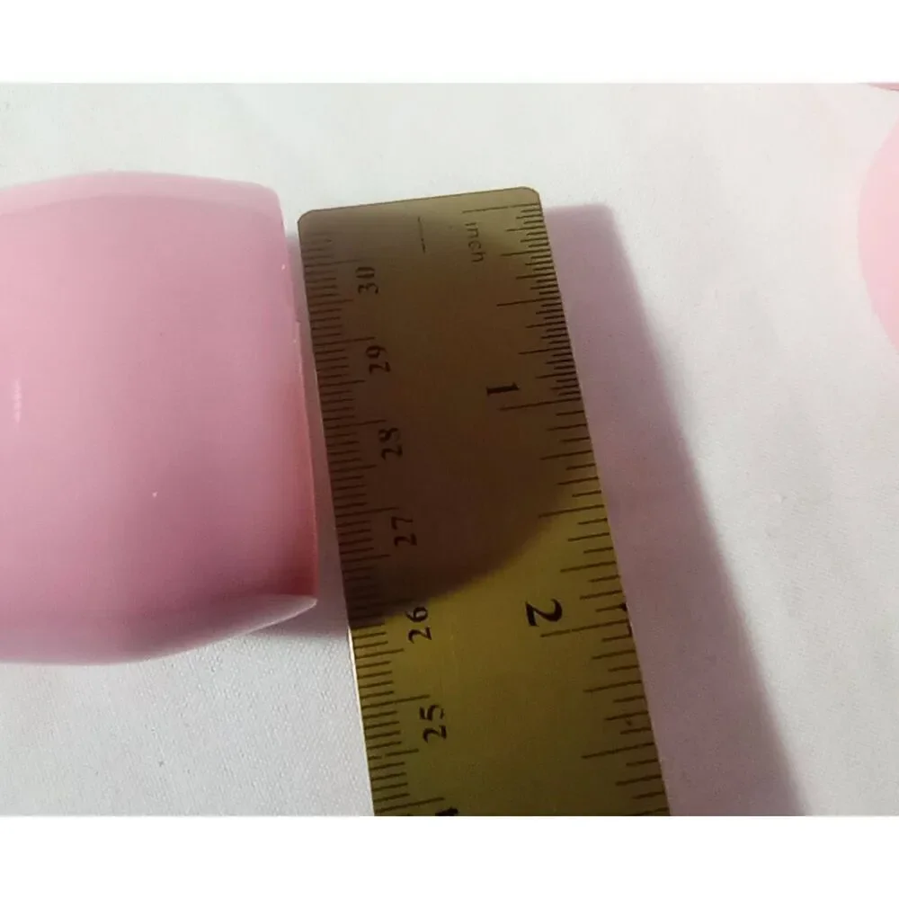 Vintage napkin rings, set of six. Color rose.